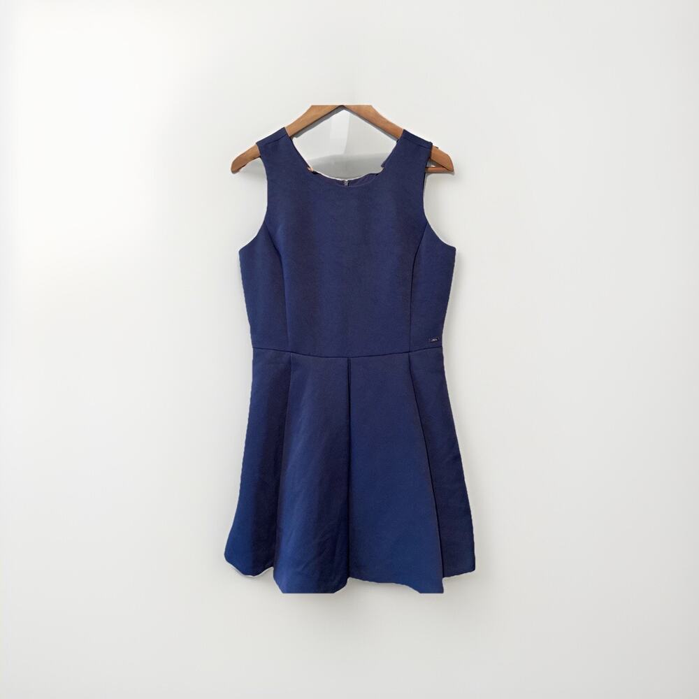 Royal Blue Armani Exchange Pleated Sleeveless Dress (M/L)